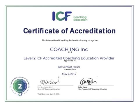 recertification icf